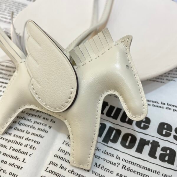 Full Handmade 187 Factory Craie Lambskin No.30 Rodeo Pegase Charm