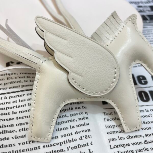 Full Handmade 187 Factory Craie Lambskin No.30 Rodeo Pegase Charm