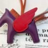 Hong Kong 187 Factory Lambskin Rodeo Pegase Charm Violet / Rouge Casaque No.29