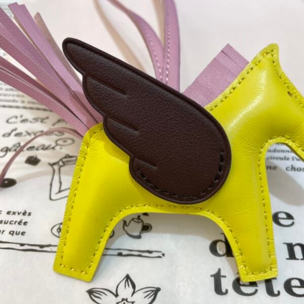 187 Factory Charm Price Lime / Rouge Sellier Lambskin Rodeo Pegase Charm No.28