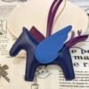 USA Washington 187 Factory Rodeo Pegase Charm Lambskin Deep Blue / Blue France No.26