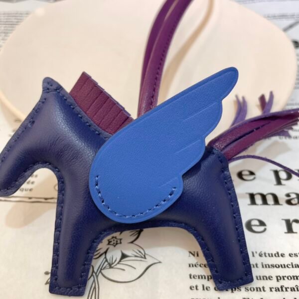 USA Washington 187 Factory Rodeo Pegase Charm Lambskin Deep Blue / Blue France No.26