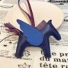 USA Washington 187 Factory Rodeo Pegase Charm Lambskin Deep Blue / Blue France No.26
