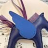 USA Washington 187 Factory Rodeo Pegase Charm Lambskin Deep Blue / Blue France No.26
