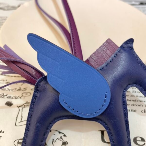 USA Washington 187 Factory Rodeo Pegase Charm Lambskin Deep Blue / Blue France No.26