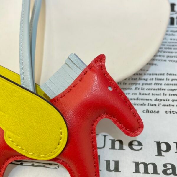 Full Handmade 187 Factory Rodeo Pegase Charm Lambskin Rouge Casaque / Lime No.20