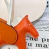 Canada Toronto 187 Factory Feu Orange / Orange Lambskin Rodeo Pegase Charm No.19