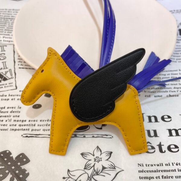 187 Factory Rodeo Pegase Charm Price No.18 Lambskin Moutarde / Black
