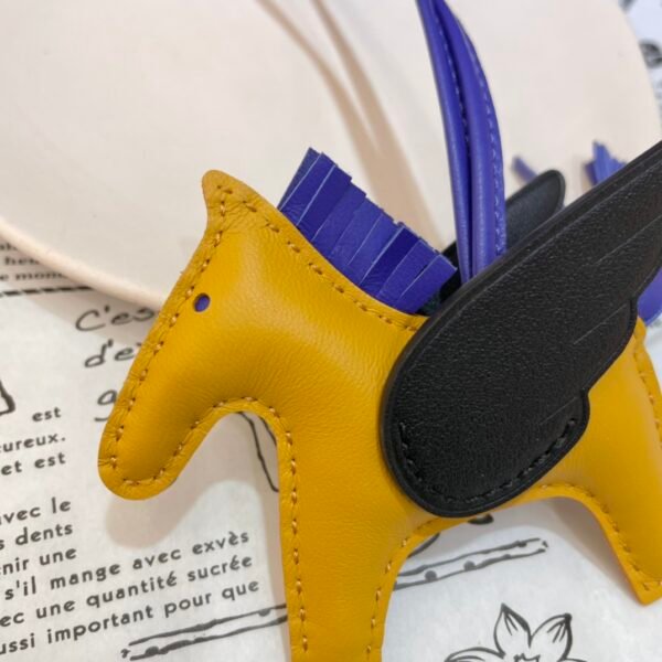 187 Factory Rodeo Pegase Charm Price No.18 Lambskin Moutarde / Black