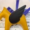 187 Factory Rodeo Pegase Charm Price No.18 Lambskin Moutarde / Black