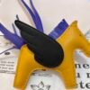 187 Factory Rodeo Pegase Charm Price No.18 Lambskin Moutarde / Black