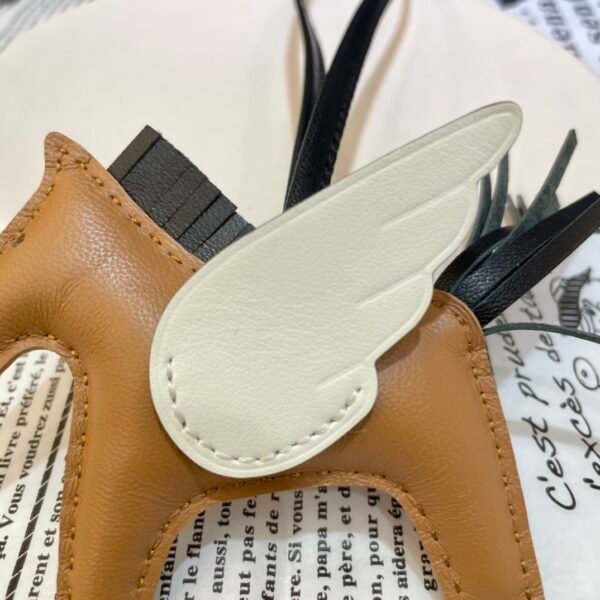USA Washington 187 Factory Rodeo Pegase Charm Lambskin Sesame / Nata / Black No.14