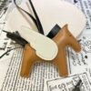 USA Washington 187 Factory Rodeo Pegase Charm Lambskin Sesame / Nata / Black No.14