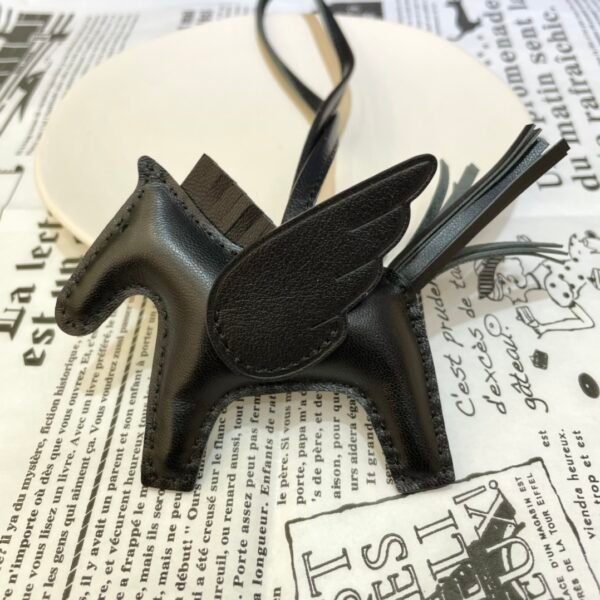 187 Factory Rodeo Pegase Charm Images Black Lambskin No.13