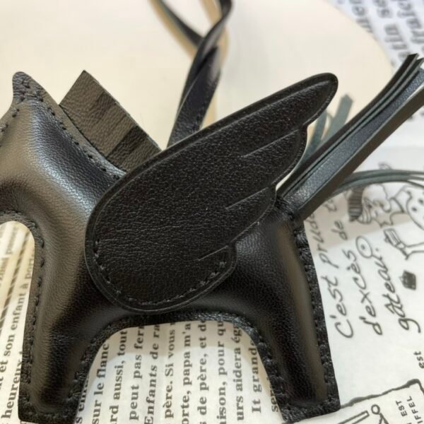 187 Factory Rodeo Pegase Charm Images Black Lambskin No.13