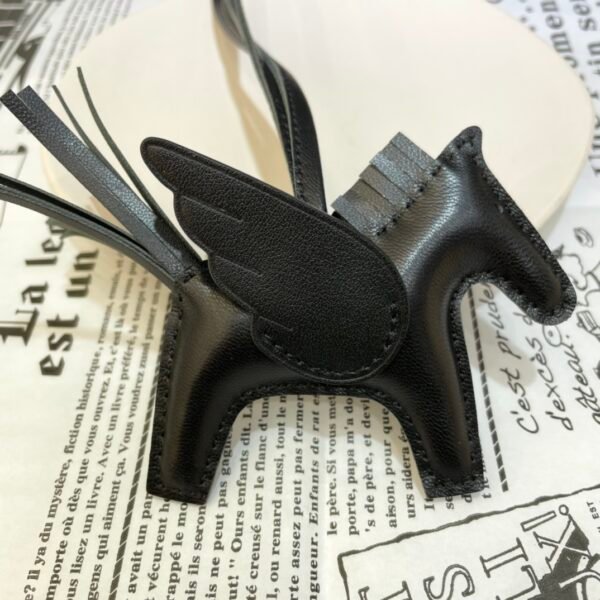 187 Factory Rodeo Pegase Charm Images Black Lambskin No.13