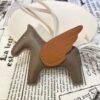 Korea Seoul 187 Factory Rodeo Pegase Charm Lambskin Etoupe / Gold No.12