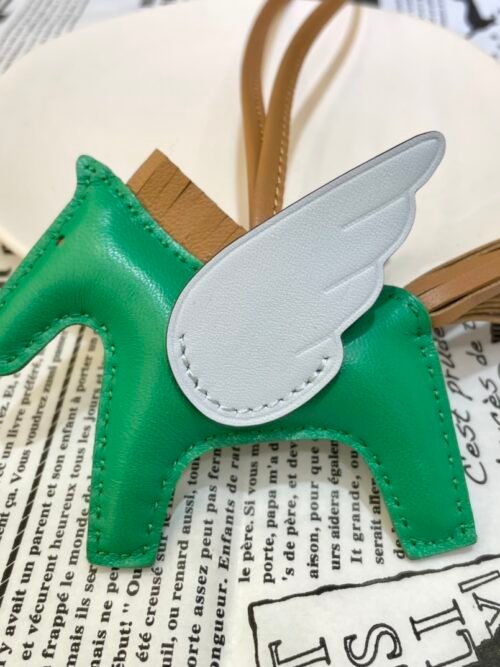 Korea Seoul 187 Factory Rodeo Pegase Charm Lambskin Menthe / Blue Brume No.8