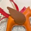 Qatar Doha 187 Factory Rodeo Pegase Charm Lambskin Orange / Gold No.6
