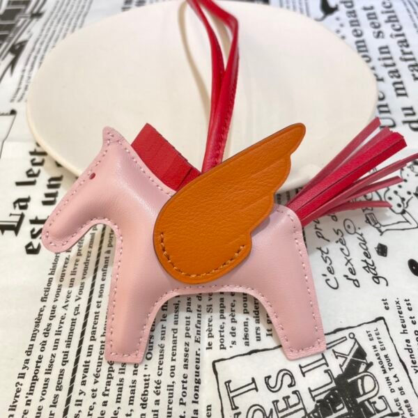 187 Factory Rodeo Pegase Charm Rose Sakura / Orange Lambskin No.1