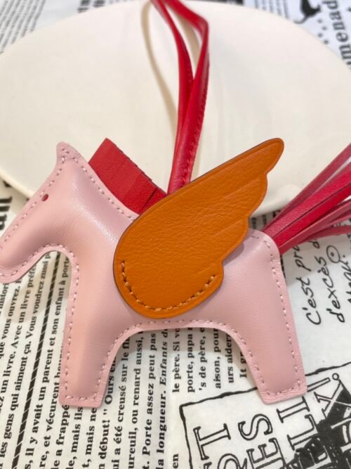 187 Factory Rodeo Pegase Charm Rose Sakura / Orange Lambskin No.1