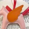 187 Factory Rodeo Pegase Charm Rose Sakura / Orange Lambskin No.1