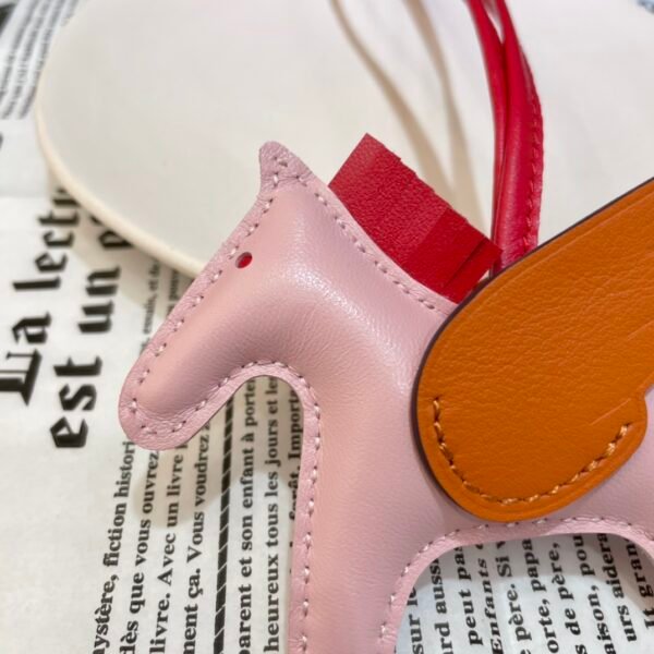 187 Factory Rodeo Pegase Charm Rose Sakura / Orange Lambskin No.1