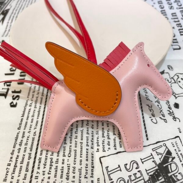 187 Factory Rodeo Pegase Charm Rose Sakura / Orange Lambskin No.1