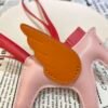187 Factory Rodeo Pegase Charm Rose Sakura / Orange Lambskin No.1
