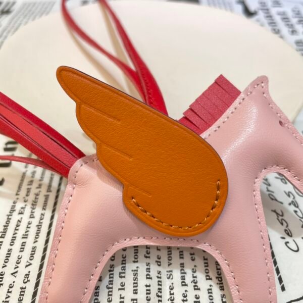 187 Factory Rodeo Pegase Charm Rose Sakura / Orange Lambskin No.1