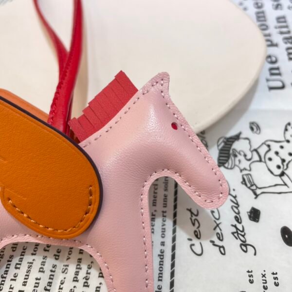 187 Factory Rodeo Pegase Charm Rose Sakura / Orange Lambskin No.1