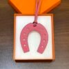 Full Handmade 187 Factory Swift Leather Rose Lipstick Paddock Horseshoe Charm
