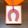 Full Handmade 187 Factory Swift Leather Rose Lipstick Paddock Horseshoe Charm