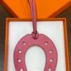 Full Handmade 187 Factory Swift Leather Rose Lipstick Paddock Horseshoe Charm