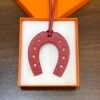 Australia Sydney 187 Factory Paddock Horseshoe Charm Swift Leather Rouge Casaque