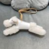 187 Factory Bag Charm Budy Charm Merino Wool & Milo Agneau No.1 Craie & Chai