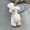187 Factory Bag Charm Budy Charm Merino Wool & Milo Agneau No.1 Craie & Chai