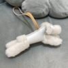 187 Factory Bag Charm Budy Charm Merino Wool & Milo Agneau No.1 Craie & Chai