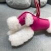 187 Factory Bag Charm Price Budy Charm No.8 Milo Agneau Rose Mexico & Rouge H