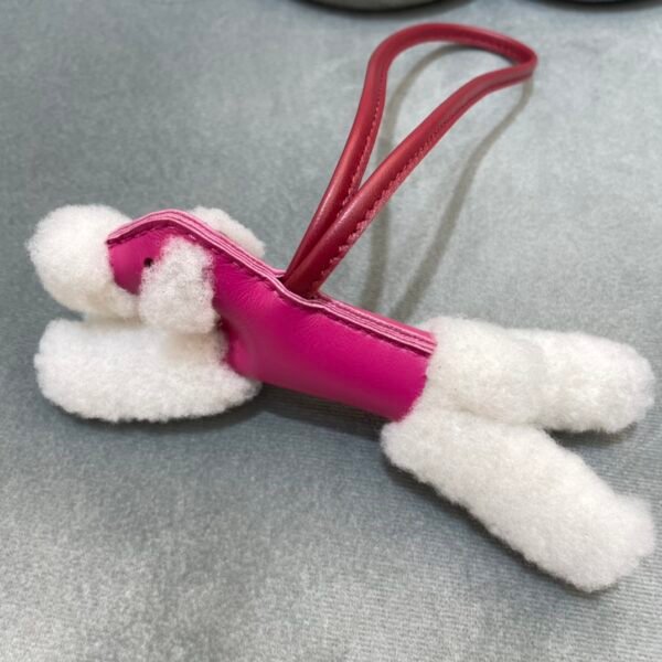 187 Factory Bag Charm Price Budy Charm No.8 Milo Agneau Rose Mexico & Rouge H