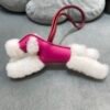 187 Factory Bag Charm Price Budy Charm No.8 Milo Agneau Rose Mexico & Rouge H
