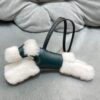 187 Factory Bag Charm Price Noir / Vert Cypres Milo Agneau No.13 Budy Charm