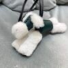 187 Factory Bag Charm Price Noir / Vert Cypres Milo Agneau No.13 Budy Charm