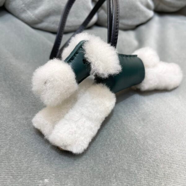187 Factory Bag Charm Price Noir / Vert Cypres Milo Agneau No.13 Budy Charm