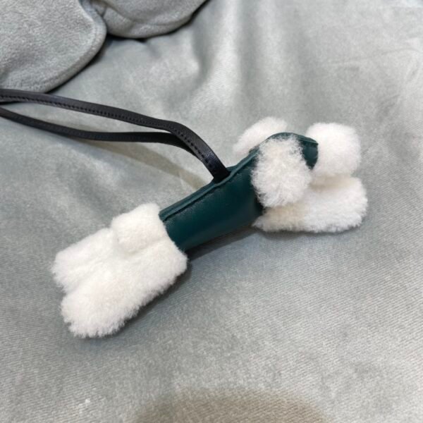 187 Factory Bag Charm Price Noir / Vert Cypres Milo Agneau No.13 Budy Charm