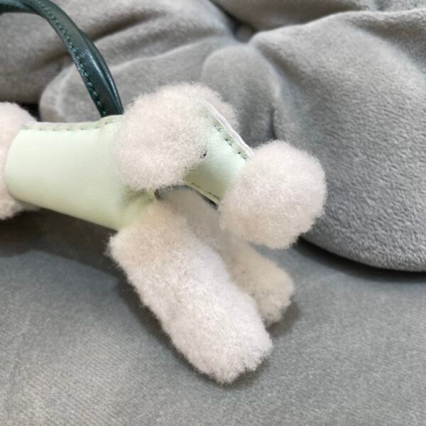 Full Handmade 187 Factory Budy Bag Charm No.15 Milo Agneau Vert Fizz / Vert Fonce