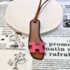 Handmade 187 Factory Oran Nano Charm Swift & Epsom Leather Rose Lipstick