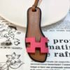 Handmade 187 Factory Oran Nano Charm Swift & Epsom Leather Rose Lipstick