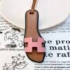 187 Factory Bag Charm Images Rose Confetti Epsom & Swift Leather Oran Nano Charm