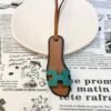 Full Handmade 187 Factory Oran Nano Bag Charm Epsom & Swift Leather Malachite